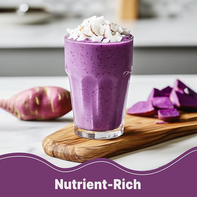 UNLEASH'D ORGANIC Organic Purple Potato Powder 16 oz – 100% Pure Natural Superfood Rich in Antioxidants &amp Plant Nutrients