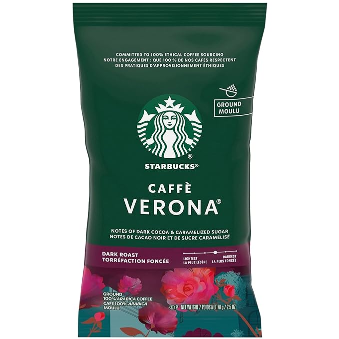 Starbucks® Caffe Verona Ground Coffee 2.5 Oz. Box Of 18