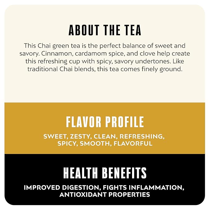 BLK &amp Bold Chai Loose Leaf Green Tea Spiced &amp Aromatic Sweet-Savory Balance 3 oz (2 Pack)