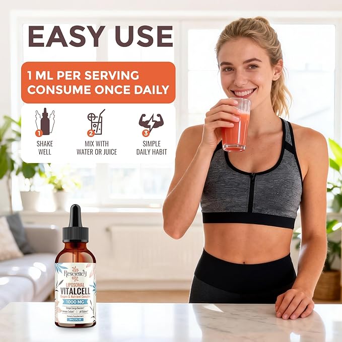 13-in-1 Liquid Oxygen Boost &amp Nutrient Supplement Liposomal Optimized-Delivery Blend with Trace Minerals Amino Acids CoQ10 B Vitamins &amp Fulvic Acid Daily Wellness Liquid Oxygen Drops 2 f