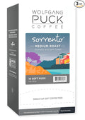 Wolfgang Puck Coffee Sorrento Blend Medium Roast 9.5 Gram soft Pods 18 Count (Pack of 3)