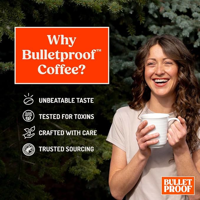 Bulletproof The Mentalist Medium-Dark Roast Whole Bean Coffee 12 Ounces Clean Coffee Tested for Toxins Packaging May Vary (Pack of 2)