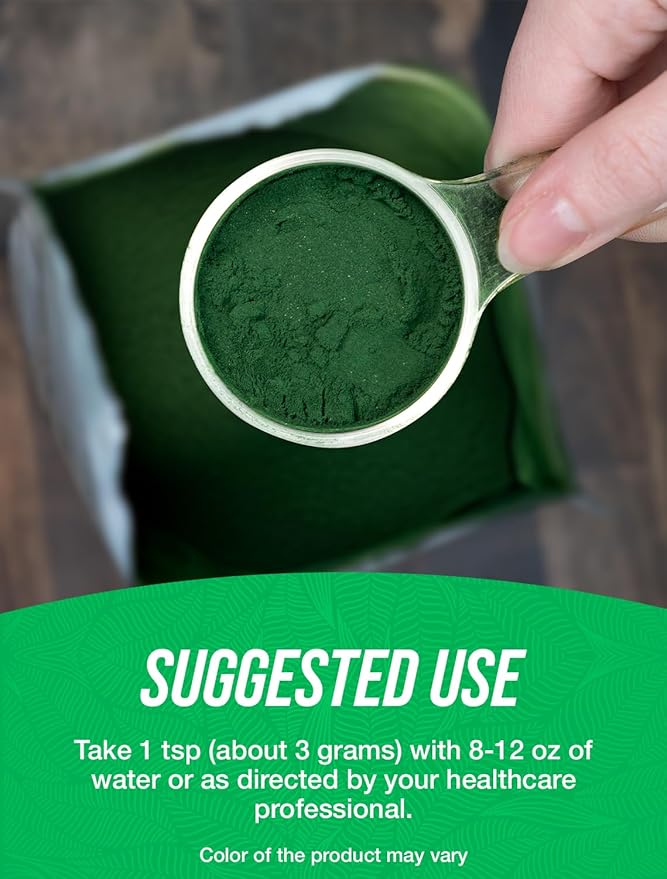 BulkSupplements.com Organic Chlorella Powder - Broken Cell Wall Green Superfood Powder Chlorella Supplement - Gluten Free 3g per Serving 500g (1.1 lbs) (Pack of 1)