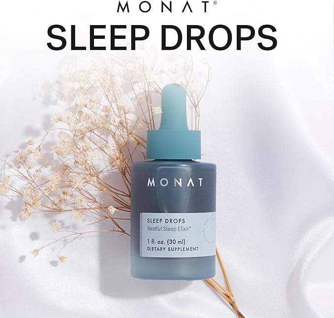 MONAT Sleep Drops Sleep Improvement Product – Herbal Support – Calming Bedtime Drops for Restorative – Relaxation for Stress &amp Frenetic Life – Natural Support Solution