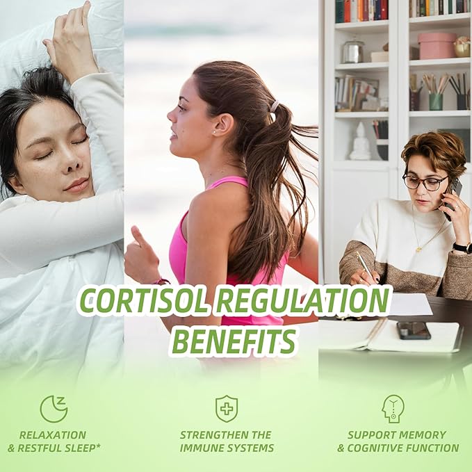 Cortisol Supplement Liquid Drops 17-in-1 Cortisol Detox w. Magnesium Glycinate 400mg Ashwagandha L-Theanine Phosphatidylserine Hormone Balanced for Women Mood Focus Sleep Support