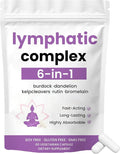 6-in-1 Lymphatic ComplexLymphatic Drainage Supplements|Herbal Blend with Dandelion Burdock Bromelain Cleavers Extract &amp More | VeganNon-GMO (1)