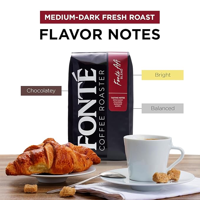 Fonte Coffee Roaster - Drip Coffee - Medium-Dark Fresh Roast - Roasted in Seattle - Single Origin - Bright Chocolately Balanced - 12 oz - Fonte AA