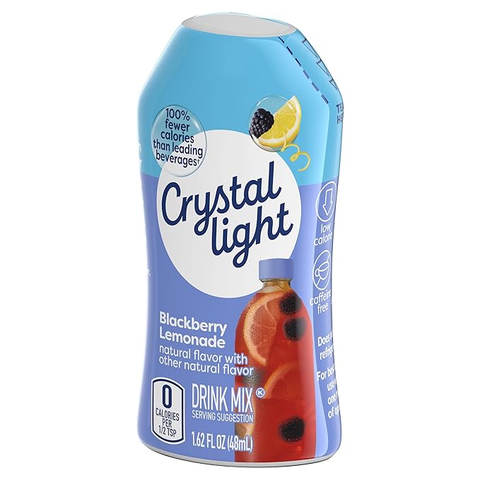 Crystal Light Liquid Blackberry Lemonade Water Enhancer 1.62 OZ (Pack of 12)