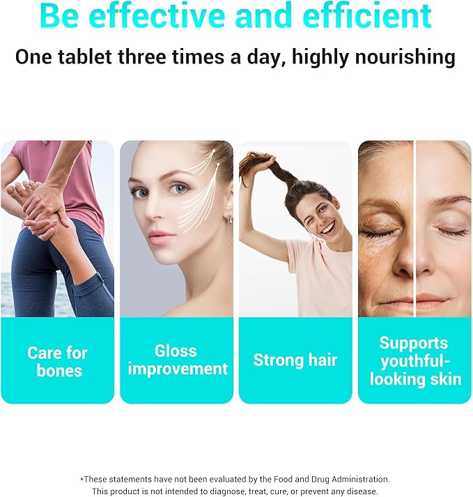 DrBioCare Collagen Peptides for Women Beauty Vitamin &amp Mineral SupplementContains Vitamin D3 Probiotics for Women &amp Collagen PeptidesVitamin B ComplexVitamin E 120 Tablets