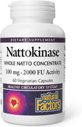 Natural Factors - Nattokinase 100mg Supports Circulatory Health 60 Vegetarian Capsules