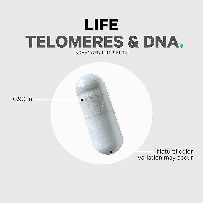 Codeage Ultra Life Telomeres Supplement - 5 MTHF Folate Vitamin B9 Vitamin B12 Methylcobalamin Vitamin D3 L-Theanine Ashwagandha - 3-Month Supply - DNA Methylation Cycle - Non-GMO - 90 Capsules