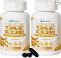 Turmeric Curcumin Supplement 2275mg 95% Curcumin High Absorption Liposomal Turmeric Supplement with Black Pepper &amp Ginger Extract Joint Support Immune Function Non-GMO 120 Softgels
