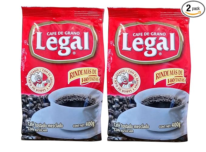 Cafe Legal Ground Coffee from Mexico - 14.10 oz / 400 gr - 2 Pack