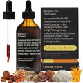Blend No.1-6 Mushroom Blend Tincture Reishi Chaga Lions Mane Turkey Tail Cordyceps &amp Shiitake Natural Support Immunity Booster Increase Energy &amp Cognitive Function (240 Servings)