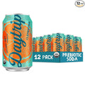 Daytrip Sparkling Prebiotic Soda Flavor - Fiber Enriched Low Calorie &amp Low Sugar Soft Drinks - Beverages with Gut Health &amp Immunity Benefits - Mood Boosting &amp Stress Reducing Properties -