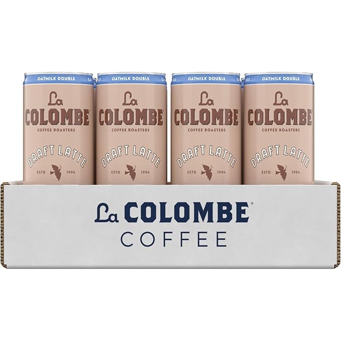 La Colombe CoffeeOatmilk Double Latte11 fl oz CansCoffeehouse Quality Cold BrewSpecialty Grade Coffee BeansReady-to-Drink On-the-Go(Pack of 24)