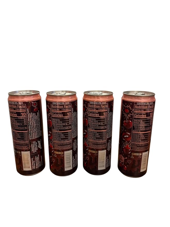 Energy Drinks Cherry Bomb Alani limited edition (4 Pack) 12 fl oz cans