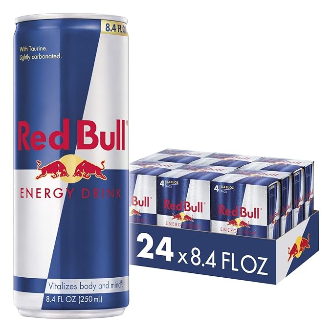 Red Bull Tropical &amp Original Energy Drink Bundle 8.4 Fl Oz 48 Cans (12 Packs of 4)