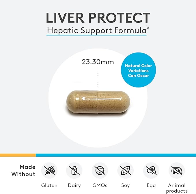 XYMOGEN Liver Protect - Supports Liver Health + Glutathione Production - Milk Thistle Extract ALA Alpha-Lipoic Acid N-Acetyl-L-Cysteine Selenium L-Selenomethionine (120 Capsules)