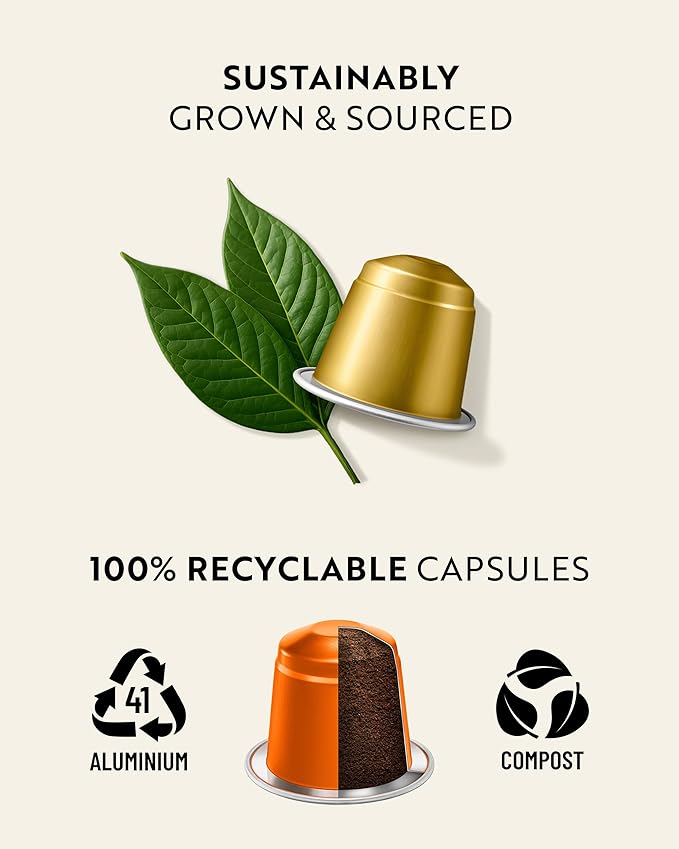 ROSSO CAFFÈ 60 Espresso Coffee Pods for Nespresso Original Machines - Pack of Premium Capsules 3 Rich and Balanced Flavors (Vanilla Crème Brulee Caramel)