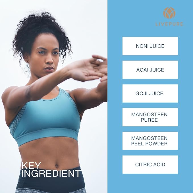 PURE Fusion | Superfruit Juice Blend for Immune Support &amp Wellness Rich in Antioxidants Vegan Gluten-Free with Acai Goji Mangosteen Noni | Dietary Supplement Drink for Men &amp Women