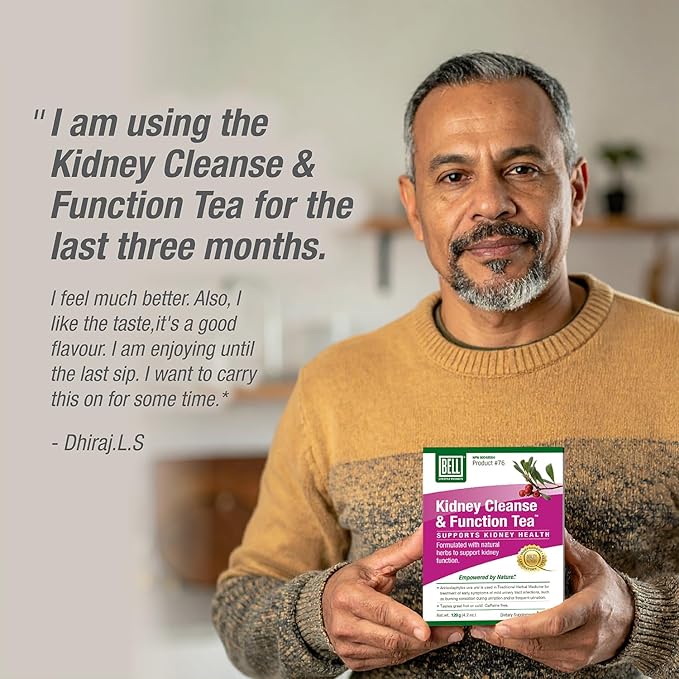 Kidney Cleanse &amp Function Tea™ by Bell Lifestyle Products | A special Herbal Tea formulated to help support Kidney Health for Men and Women - 1 Pack / 4.2 oz