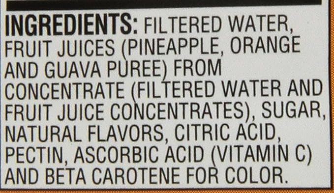 Langers Juice Cocktail Pineapple Orange Guava 64 Fl Oz (Pack of 8)