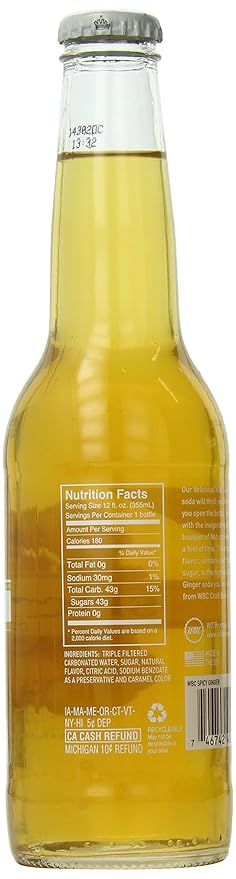 WBC/Goose Island Craft Soda Spicy Ginger 12 Ounce (Pack of 4)