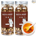 Wanhua Hall Dan Shen Salvia Root Slices 10.6oz/300g Red Sage Roots Additive-Free 丹参