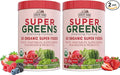 Country Farms Super Greens Berry Flavor 50 Organic Foods USDA Drink Mix Multicolor Multi 40 Servings 21 Oz 2 Pack