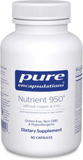Pure Encapsulations Nutrient 950 Without Copper &amp Iron | Hypoallergenic Multi-Vitamin/Mineral Formula for Optimal Health | 90 Capsules