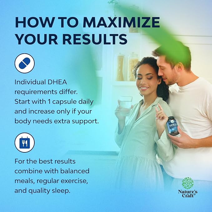 DHEA Supplement for Women &amp Men - Pure DHEA 25mg for Hormone Balance Improves Mood Stability Brain Function Immune System Energy &amp Fertility - Dehydroepiandrosterone Capsules for Adults -