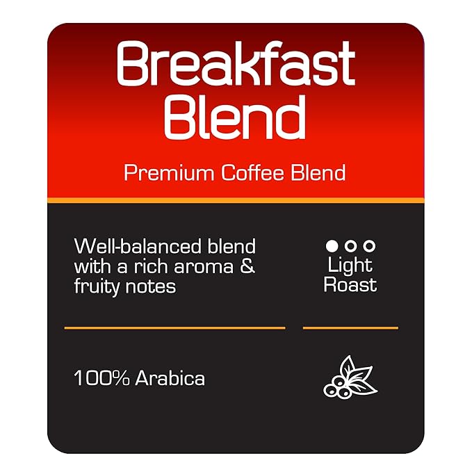 Roast Ridge Whole Bean Coffee Light Roast Breakfast Blend 2 lb.