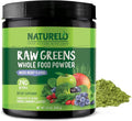 NATURELO Raw Greens Superfood Powder 240 Grams Mixed Berry - Supports Energy Immunity and Detox - Includes Spirulina Wheat Grass and Organic Greens for Whole Food Nutrition