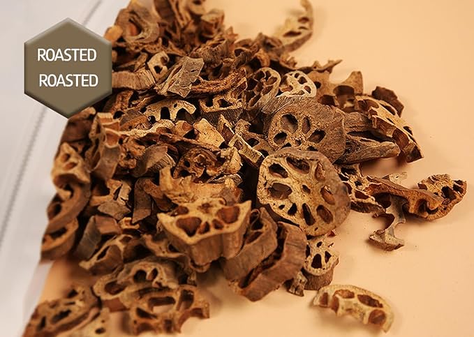 Organic Natural Pure Korean Roasted Lotus Root Dried Bulk Herbs -10.58 Ounce (300g)