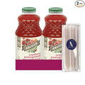 R.W. Knudsen Organic 2-Pack Organic Cranberry Pomegranate Fruit Juice 100% USDA 32 fl oz Glass Bottle + 1 Utility Freebie by Lavinia