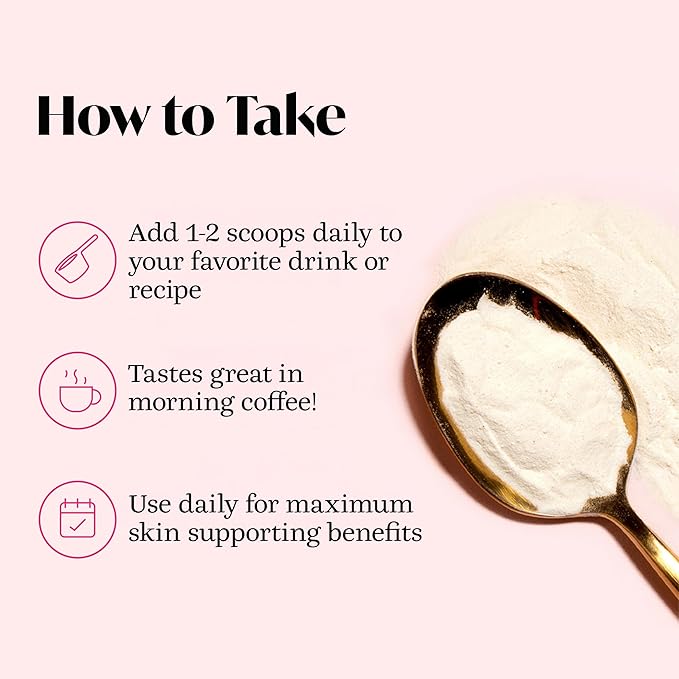 Winged Wellness Glow Up Collagen Powder for Women - Hair Skin &amp Nails Beauty Supplement with Grass-Fed Hydrolyzed Collagen Peptides Adaptogens Vitamin C &amp Biotin - 25 Servings Unflavored