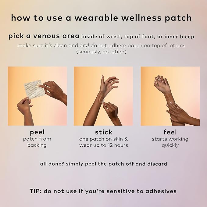 The Good Patch Desire Sexual Wellness Patches Get in the Mood Natural with Vitamin B6 Reishi Black Maca Plant Powered Wearable Wellness Botanical and Vitamin (8 Total Patches)