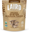 Laird Superfood Organic Oyster Mushroom Powder for Immune and Digestive Support 3.17 oz. Bag Pack of 1
