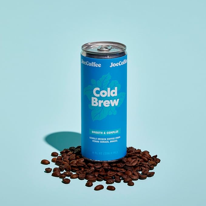 Joe Coffee Company - Black Cold Brew &amp Honey Oat Latte Ready-to-Drink Specialty Coffee Cans Combo Pack (12 Cans) | NYC Roaster Kosher Climate-Friendly