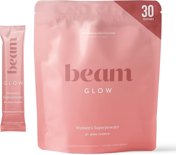 Beam Glow Hormone Balance Supplement for Women – Cortisol Supplement for Women PMS Relief Supplement Perimenopause &amp PCOS Support Womens Vitamins Thyroid Support with Ashwagandha &amp Seleniu