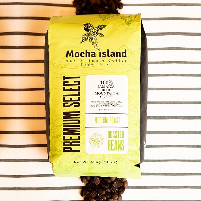 Mocha Island Coffee Jamaican Coffee Beans (1lb)