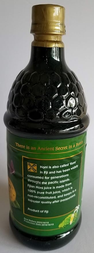 Fijian Noni - 100% NONI Juice - Cold Pressed From FIJI (12 Pack of 33.8 Oz/Bottles) Rich in Antioxidants