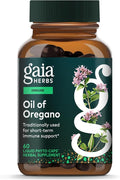 Gaia Herbs Oil of Oregano - Immune &amp Antioxidant Support Supplement - with Oregano Oil Carvacrol &amp Thymol* - 60 Vegan Liquid Phyto-Caps (60 Servings)
