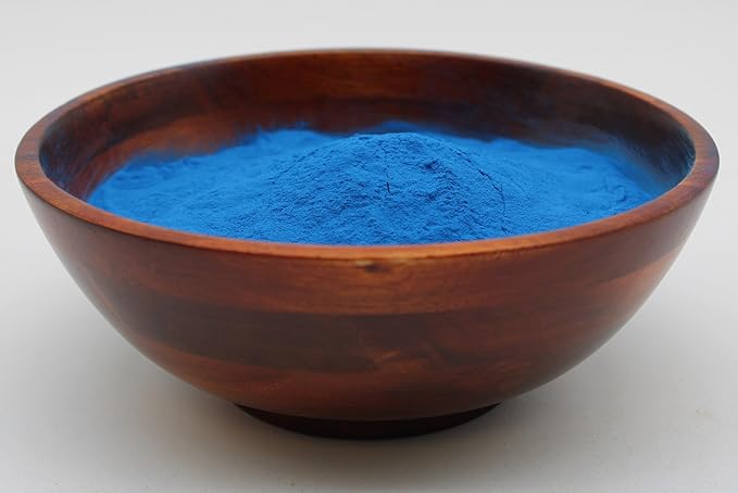 Naturejam Organic Blue Spirulina Powder - Ideal 2 Pound Bulk Pack - Culinary Grade Spirulina Powder Used in Smoothies Iceream &amp Frosting - Natural Blue Food Coloring