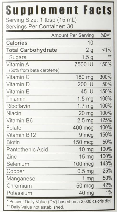 Youngevity Bio Fuel - Biometics Liquid Premium Multivitamin Supplement - Complete Daily Nutrition with Antioxidants Vitamins Minerals and Energy Support (30 Servings)