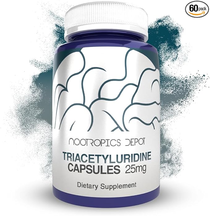 Nootropics Depot Triacetyluridine Tau Capsules | 25mg | Promotes Well-Being | Improves Cognitive Health | Promotes Healthy Stress Levels | 60 Count