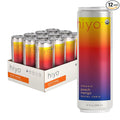 Hiyo Organic Social Tonic - Peach Mango 12 Pack - N.A. Functional Seltzer Sparkling Water Crafted with Organic Adaptogens Nootropics &amp Botanicals