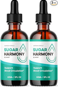 (2 Pack) Sugar Harmony Drops - Official SugarHarmony Advanced Premium Liquid Formula Support Drops - Maximum Strenght Natural Ingredients For Overall Health &amp Wellness Reviews 2 Bottles For 2 Mo