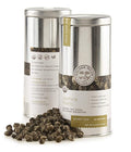 Golden Moon Tea Organic Jasmine Pearls Green Tea - Loose Leaf Dragon Pearls Premium Grade Non GMO - Travel Tin (48 Servings)
